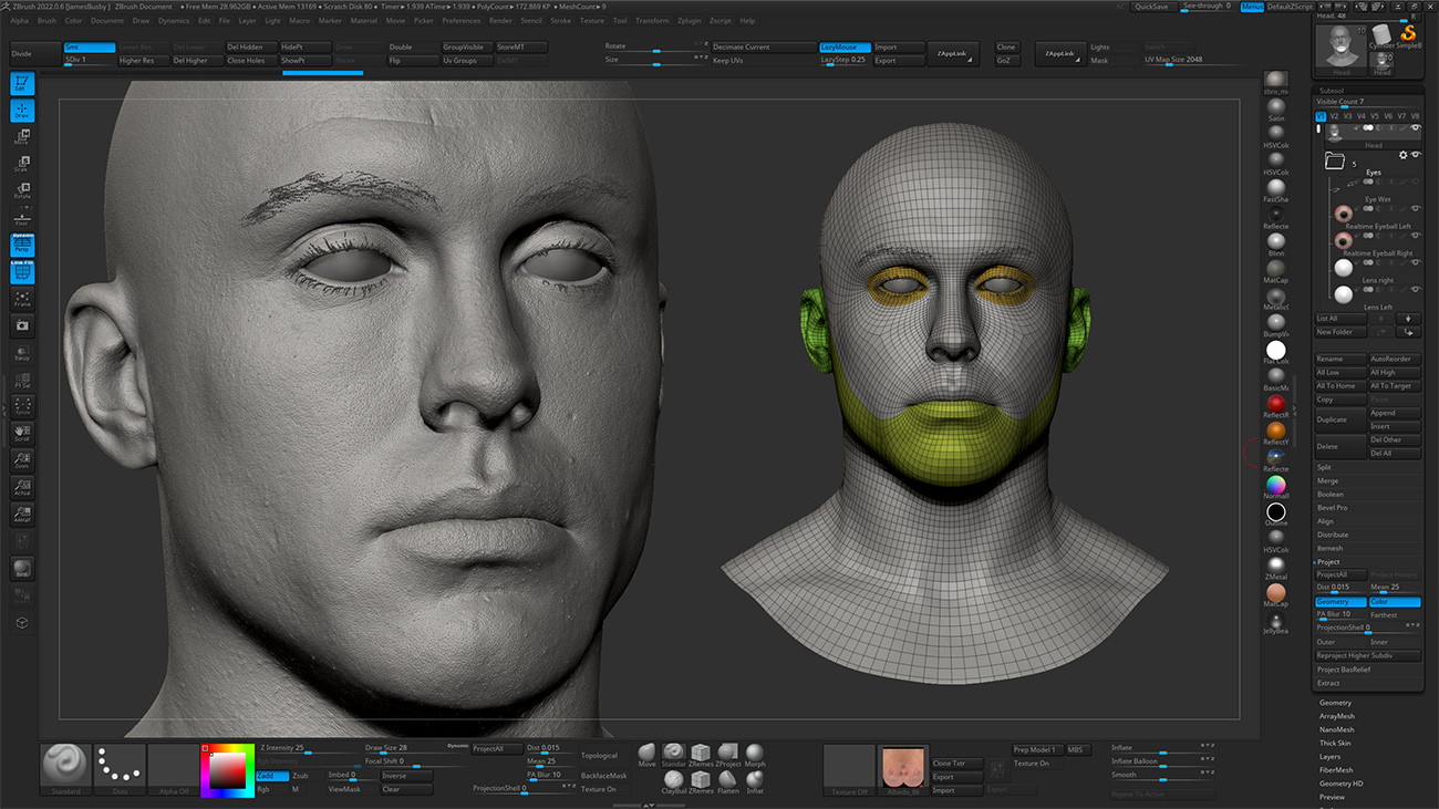 Download Zbrush head sculpt